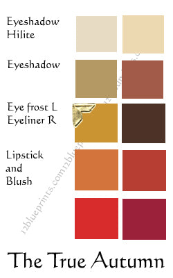 Best Makeup Colours : True Autumn